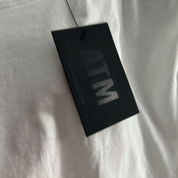 ATM NWT cropped White Long Sleeve Shirt Size Large Anthony Thomas Melillo - Picture 2 of 6